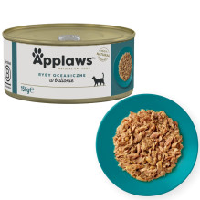 APPLAWS Jūros žuvys sultinyje - šlapias kačių ėdalas - 156 g