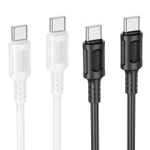 USB cable Borofone BX111 60W USB-C to USB-C 1.0m black USB cable Borofone BX111 60W USB-C to USB-C 1.0m black