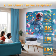 Projektorius Reach HY450 Pro juodas / baltas