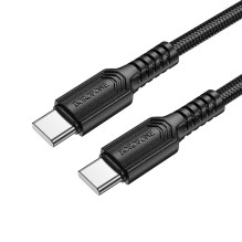 USB kabelis Borofone BX116 60W USB-C to USB-C 1.0m juodas USB kabelis Borofone BX116 60W USB-C to USB-C 1.0m juodas
