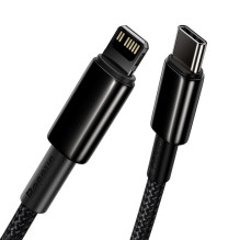USB kabelis Baseus Tungsten PD20W USB-C to Lightning 1.0m juodas CATLWJ-01 USB kabelis Baseus Tungsten PD20W USB-C to Lightning 1.0m juodas CATLWJ-01