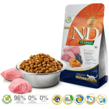 FARMINA ND Pumpkin Cat Lamb and Blueberry Neutered Adult - sausas kačių ėdalas - 1,5 kg FARMINA ND Pumpkin Cat Lamb and Blueberry Neutered Adult - sausas kačių ėdalas - 1,5 kg