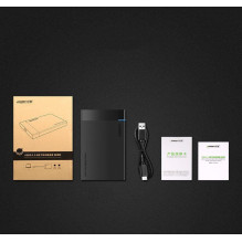 Ugreen Ugreen bay for HDD SSD disk housing 2.5 '' SATA USB 3.2 Gen 1 (5 Gbps) micro USB SuperSpeed + 0.5 m cable black (