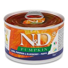 FARMINA ND Puppy LambPumpkinBlueberry - šlapias šunų ėdalas - 140 g