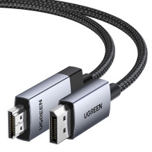 Ugreen Ugreen DP119 15774 DisplayPort / HDMI 4K 60Hz kabelis 2m - pilkas