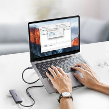 Ugreen Ugreen US372 80810 USB-C - USB-C PD QC kabelis 100W 5A 10Gbps 0.5m - pilkas