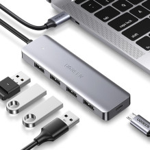 Ugreen HUB Ugreen CM219 35574 with 4 USB-A 3.0 ports and USB-A 3.0 cable 1m - black