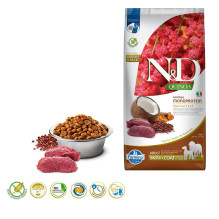 FARMINA ND Quinoa Dog SkinCoat VenisonCoconut Adult MediumMaxi - sausas šunų ėdalas - 7 kg FARMINA ND Quinoa Dog SkinCoat VenisonCoconut Adult MediumMaxi - sausas šunų ėdalas - 7 kg