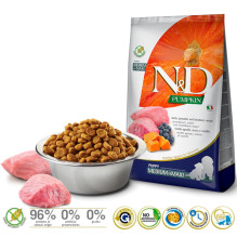 FARMINA N&amp;D GF PUMPKIN DOG LAMB&amp;BLUEBERRY PUPPY MEDIUM / MAXI 12kg