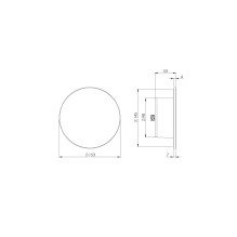 Difuzorius Europlast, baltas, universalus, 100 mm Difuzorius Europlast, baltas, universalus, 100 mm