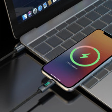 Dudao Dudao L7C USB-C - USB-C 100W laidas su LED ekranu 1m - juodas Dudao Dudao L7C USB-C - USB-C 100W laidas su LED ekranu 1m - juodas