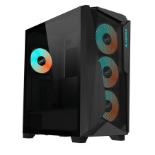Dėklas, GIGABYTE, C301G V2 BLACK, MidiTower, Case gaminio savybės Skaidrus skydelis, Neįtrauktas, ATX, EATX, MicroATX, M