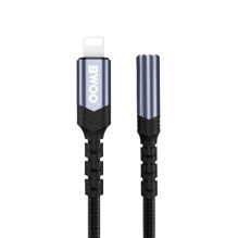 BWOO Adapter AUX 3.5mm - Lightning Black BZ48 BWOO Adapter AUX 3.5mm - Lightning Black BZ48