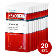 EUROWET Hexoderm - šampūnas šunims ir katėms - 20 x 20 ml