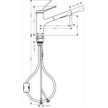 Virtuvinis maišytuvas Hansgrohe Zesis M33 74800000