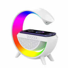Elight G Shape Speaker Lamp with RGB LED lightning & Wireless Smart Device Charger White Elight G Shape Speaker Lamp with RGB LED lightning & Wireless Smart Device Charger White