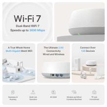 Belaidis maršrutizatorius, TP-LINK, belaidis maršrutizatorius, 3600 Mbps, tinklelis, LAN \ WAN prievadai 2, antenų skaič
