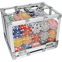Pokerio Žetonų Rinkinys - Modiano 600 vnt 14g su Stovu Pokerio Žetonų Rinkinys - Modiano 600 vnt 14g su Stovu