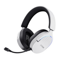 Trust GXT 491W FAYZO Headset Wired & Wireless Head-band Gaming USB Type-C Bluetooth Black, White Trust GXT 491W FAYZO Headset Wired & Wireless Head-band Gaming USB Type-C Bluetooth Black, White
