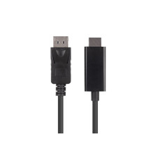 Lanberg CA-DPHD-11CC-0010-BK kabelis, keitiklis DisplayPort HDMI, juodas