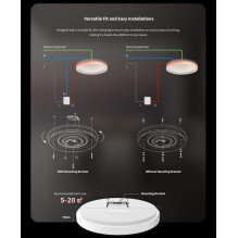 Išmanioji lemputė, AQARA, T1M, ZigBee, balta, CL-L02D Išmanioji lemputė, AQARA, T1M, ZigBee, balta, CL-L02D