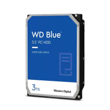 HDD, WESTERN DIGITAL, Blue, 3TB, SATA 3.0, 256 MB, 5400 rpm, 3,5", WD30EZAZ
