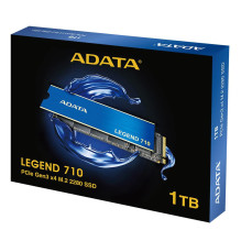 SSD, ADATA, LEGEND 710, 1TB, M.2, PCIE, NVMe, 3D NAND, Rašymo greitis 1800 MB/s, Skaitymo greitis 2400 MB/s, TBW 260 TB, SSD, ADATA, LEGEND 710, 1TB, M.2, PCIE, NVMe, 3D NAND, Rašymo greitis 1800 MB/s, Skaitymo greitis 2400 MB/s, TBW 260 TB,