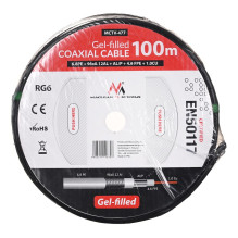 Maclean MCTV-477 coaxial cable 100 m Black Maclean MCTV-477 coaxial cable 100 m Black