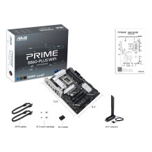 Pagrindinė plokštė, ASUS, Intel B860 Express, LGA1851, ATX, DDR5 atmintis, 4 atminties lizdai, PRIMEB860-PLUSWIFI