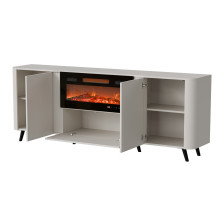 Cama Volare chest of drawers 200 x 39 x 75 cm cashmere + fireplace Cama Volare chest of drawers 200 x 39 x 75 cm cashmere + fireplace