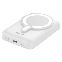 Savio BA-13 power bank 10000 mAh Wireless charging White Savio BA-13 power bank 10000 mAh Wireless charging White