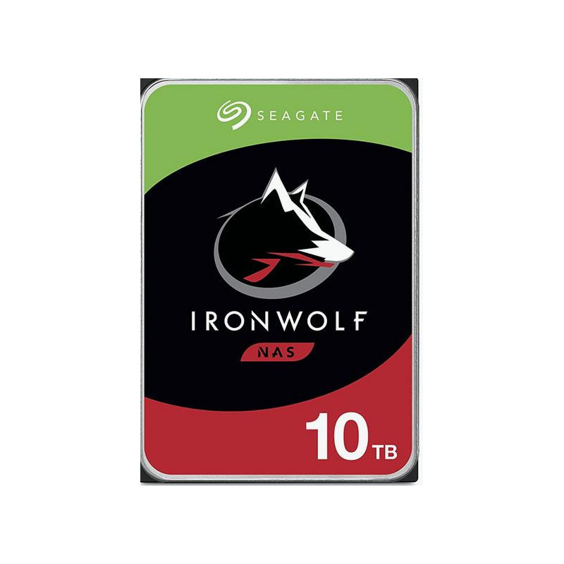 HDD, SEAGATE, IronWolf, 10TB, SATA 3.0, 256 MB, 7200 rpm, 3,5", ST10000VN000