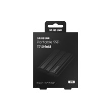 Išorinis SSD, SAMSUNG, T7, 2TB, USB 3.2, Rašymo greitis 1000 MB/s, Skaitymo greitis 1050 MB/s, MU-PE2T0S / EU