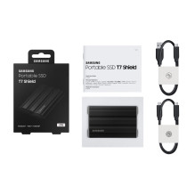 Išorinis SSD, SAMSUNG, T7, 2TB, USB 3.2, Rašymo greitis 1000 MB/s, Skaitymo greitis 1050 MB/s, MU-PE2T0S / EU