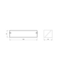 VENTILATION SLEEVE 220 X 55 MM VENTILATION SLEEVE 220 X 55 MM