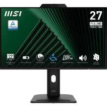 MSI PRO MP272PMG kompiuterio monitorius 68,6 cm (27") 1920 x 1080 pikselių „Full HD“ LCD Juoda