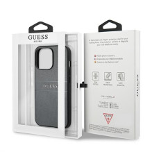 Guess GUHCP13LPSASBGR iPhone 13 Pro / 13 6.1" grey / grey Saffiano Strap