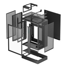 „DeepCool CH170 PLUS“ bokštas, juodas