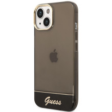 Guess GUHCP14SHGCOK iPhone 14 6.1 "black / black hardcase Translucent
