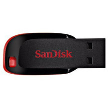 „SanDisk Cruzer Blade“ 32 GB USB atmintinė, USB A tipo 2.0, juoda „SanDisk Cruzer Blade“ 32 GB USB atmintinė, USB A tipo 2.0, juoda