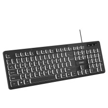 Savio KB-04 keyboard Home / Office USB QWERTY UK International Black
