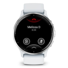 Garmin Venu 3 3.56 cm (1.4") AMOLED 45 mm Digital 454 x 454 pixels Touchscreen Silver, White Wi-Fi GPS (satellite)