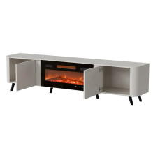 Cama Volare RTV spintelė 200 x 39 x 49 cm kašmyro + židinys