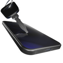 „Puro Privacy“ grūdintas stiklas, skirtas „iPhone 16“ / „iPhone 15“.