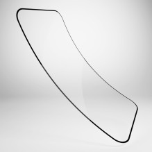 Puro Flexible Glass D3O hibridinis stiklas su juodu rėmeliu, skirtas iPhone 16 Pro
