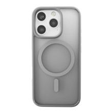 Puro Gradient MagSafe silikoninis dėklas, skirtas iPhone 16 Pro Max – sidabrinis