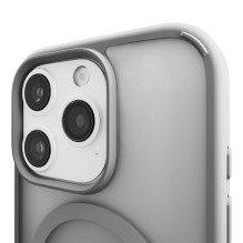 Puro Gradient MagSafe silikoninis dėklas, skirtas iPhone 16 Pro Max – sidabrinis