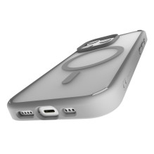 Puro Gradient MagSafe silikoninis dėklas, skirtas iPhone 16 Pro Max – sidabrinis