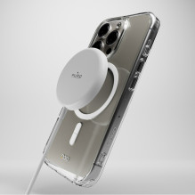 Puro Impact Clear D3O MagSafe silikoninis dėklas, skirtas iPhone 16 Pro – skaidrus