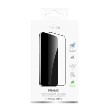 Puro Frame grūdintas stiklas su rėmeliu, skirtas iPhone 16 Pro
